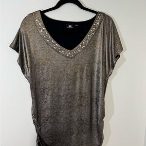 Rock & Republic Shimmering Studded Tee